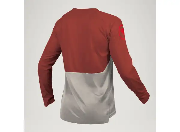 Endura Mt500 Burner L/S pánský dres dlouhý rukáv Brick red