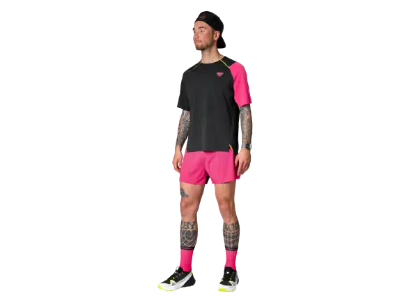 Dynafit DNA pánské běžecké triko kráký rukáv Pink Glo