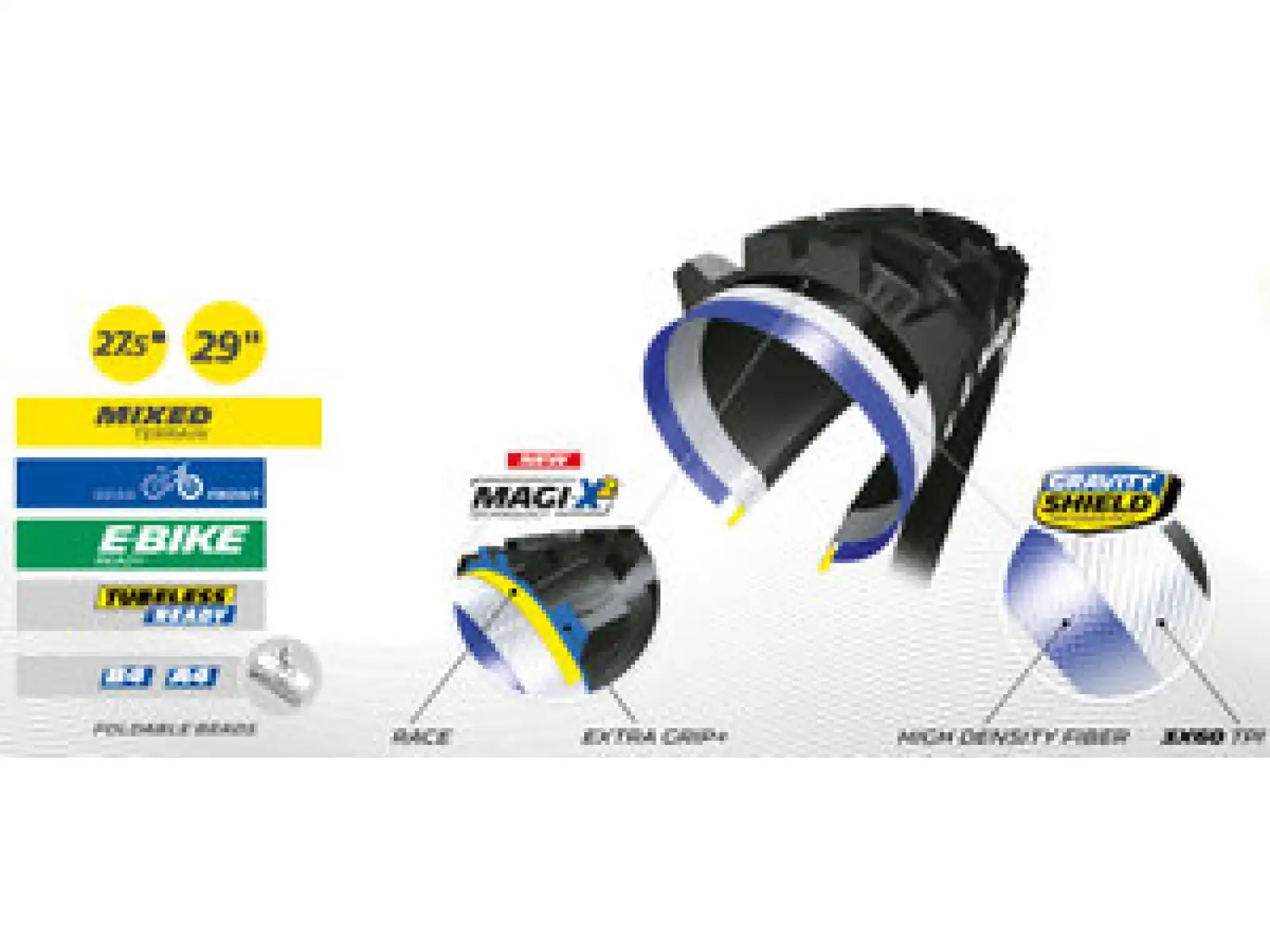 Michelin Wild Enduro Front Magi-X2  27,5x2,40" TS TLR MTB plášť kevlar černá