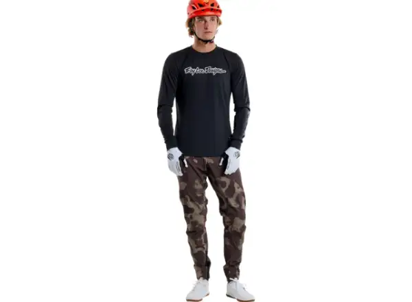 Troy Lee Designs Skyline Ride Tee pánský dres dlouhý rukáv Signature Black