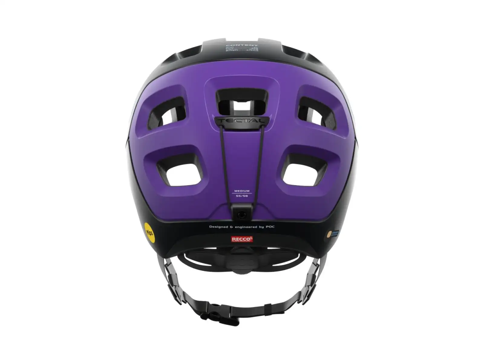 POC Tectal Race MIPS přilba Uranium Black/Sapphire Purple Metallic/Matt