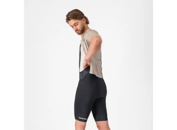 Castelli Endurance 4 pánské kraťasy s vložkou a laclem Black