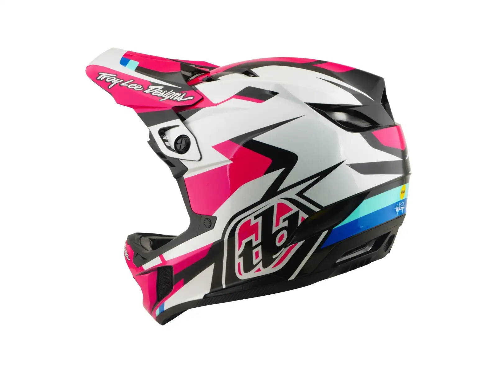 Troy Lee Designs D4 Polyacrylite MIPS přilba Roamer Magenta