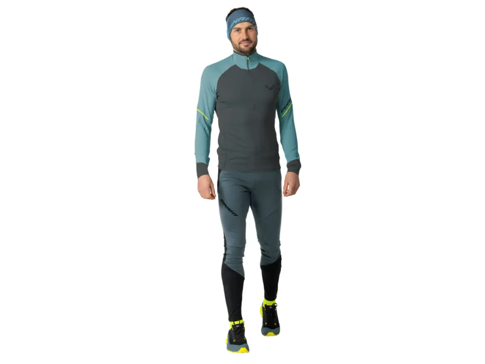 Dynafit Alpine 1/2 Zip Tee pánské triko dlouhý rukáv Smoke Blue