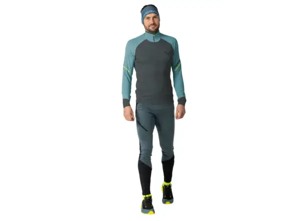 Dynafit Alpine 1/2 Zip Tee pánské triko dlouhý rukáv Smoke Blue