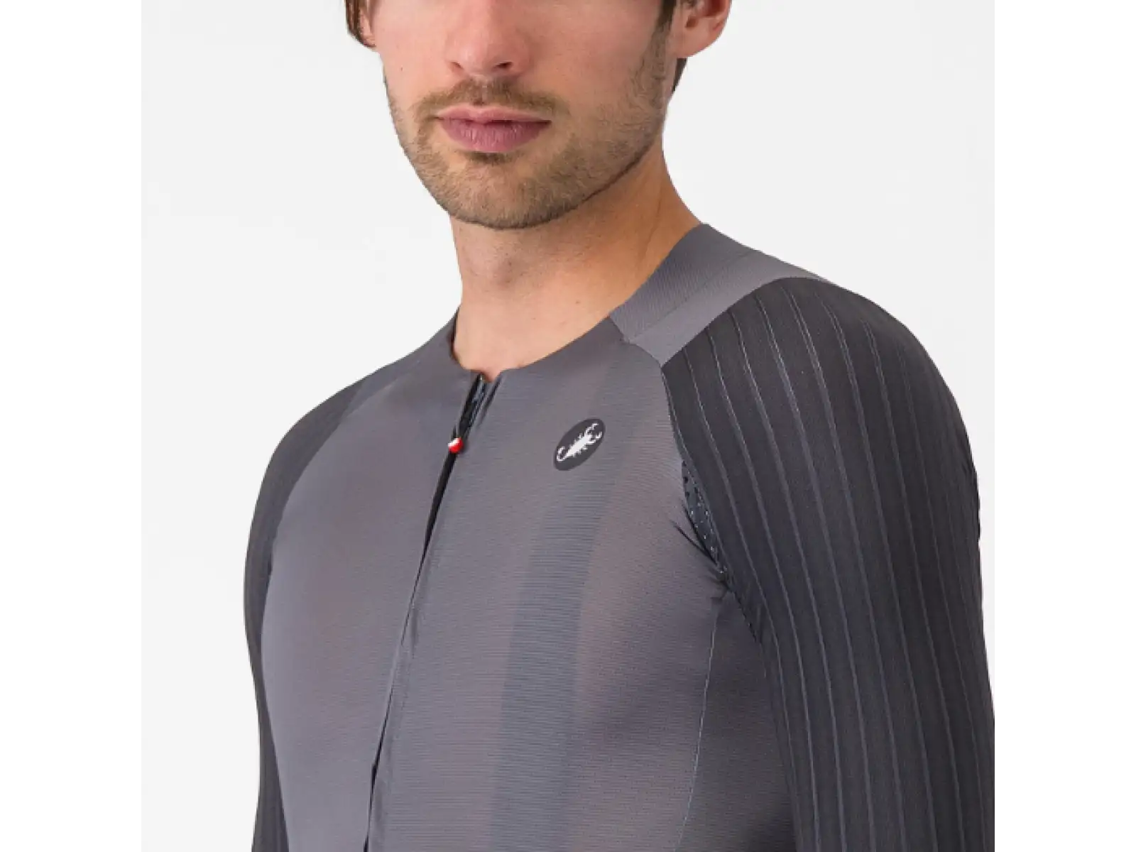 Castelli Aero Race 8S pánský dres krátký rukáv Smoky Gray