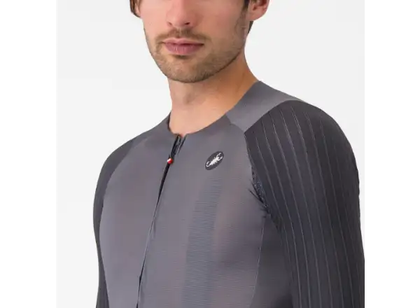 Castelli Aero Race 8S pánský dres krátký rukáv Smoky Gray