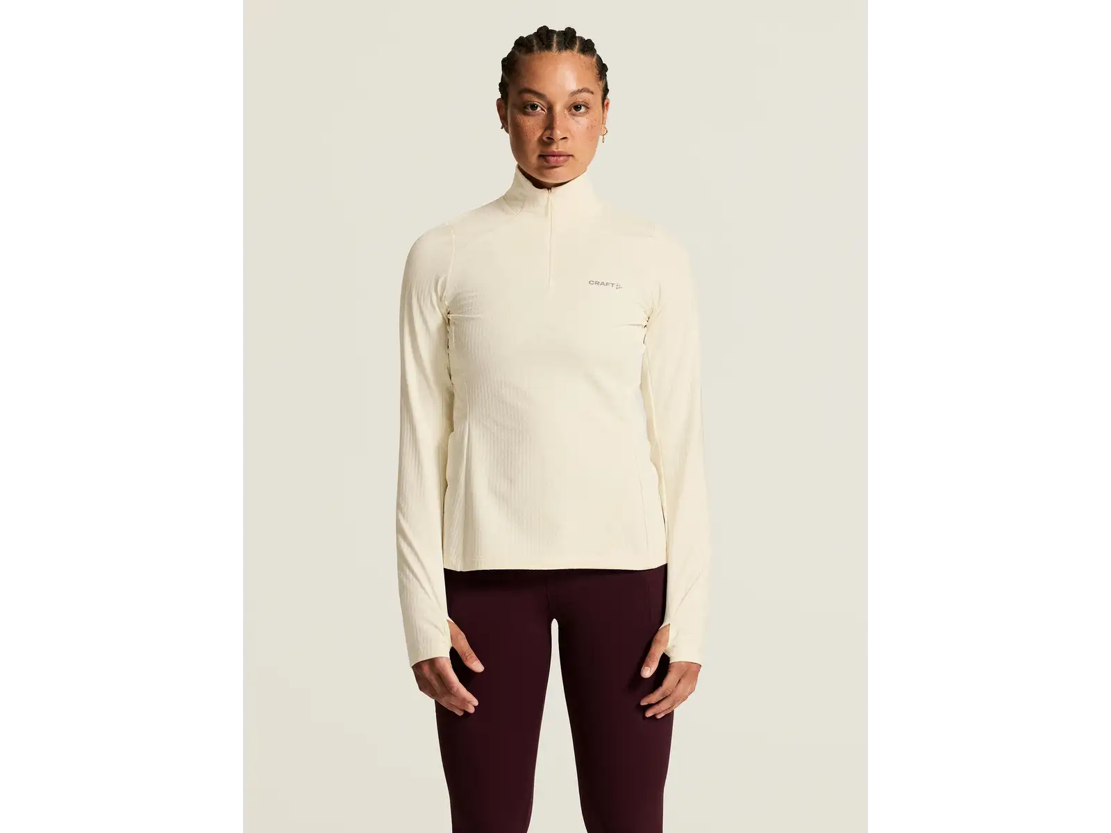 Craft Gain Thermal Midlayer 2 dámská mikina bílá