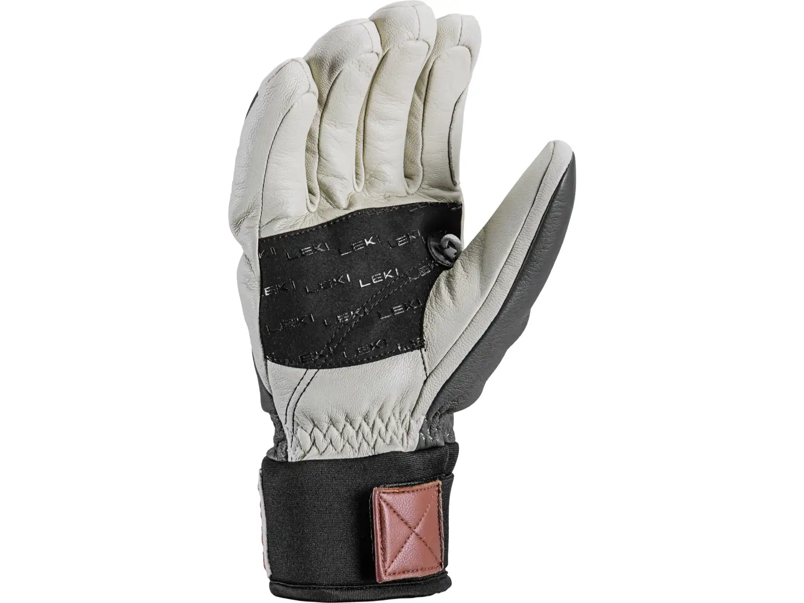 Leki Patrol 3D sjezdové rukavice Graphite/Off White/Maroon