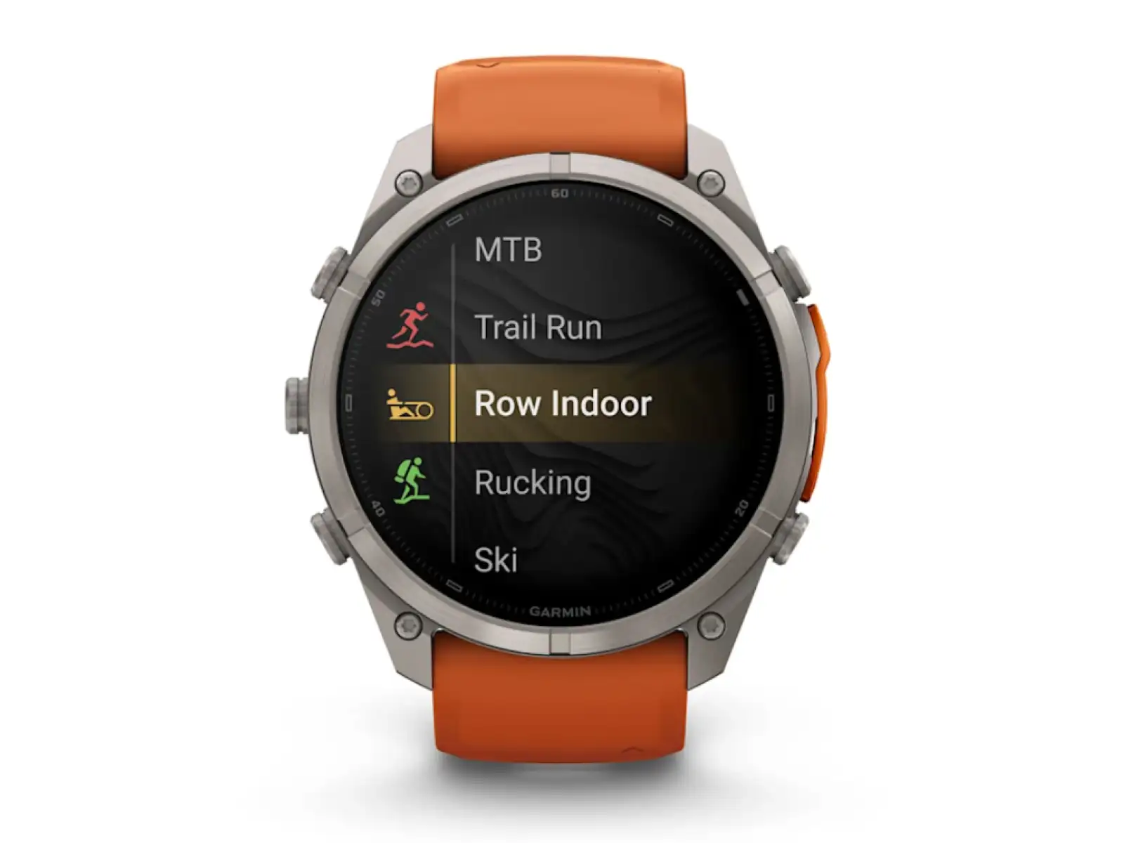 Garmin Fénix 9 Pro inReach 51 mm chytré hodinky  Titanium Autumn orange/Spark orange