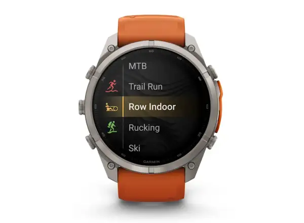 Garmin Fénix 9 Pro inReach 51 mm chytré hodinky  Titanium Autumn orange/Spark orange