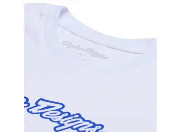Troy Lee Designs Signature pánské triko krátký rukáv White