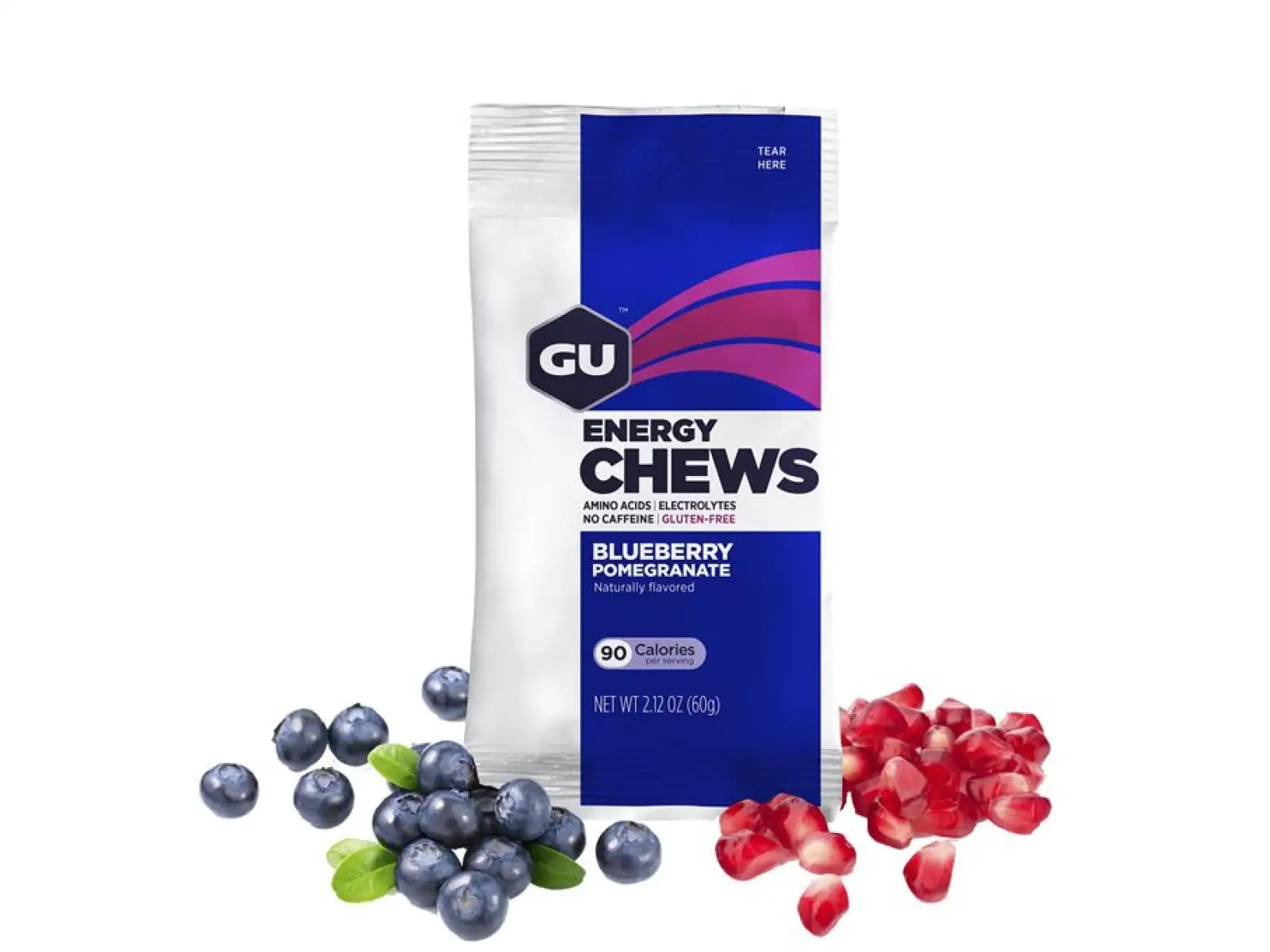 GU Energy Chews bonbóny Blueberry Pomegranate 60 g