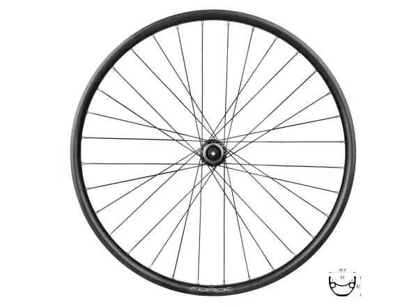 Force XC Disc 559x23 zadní vypletené kolo TX505-CL 32 děr