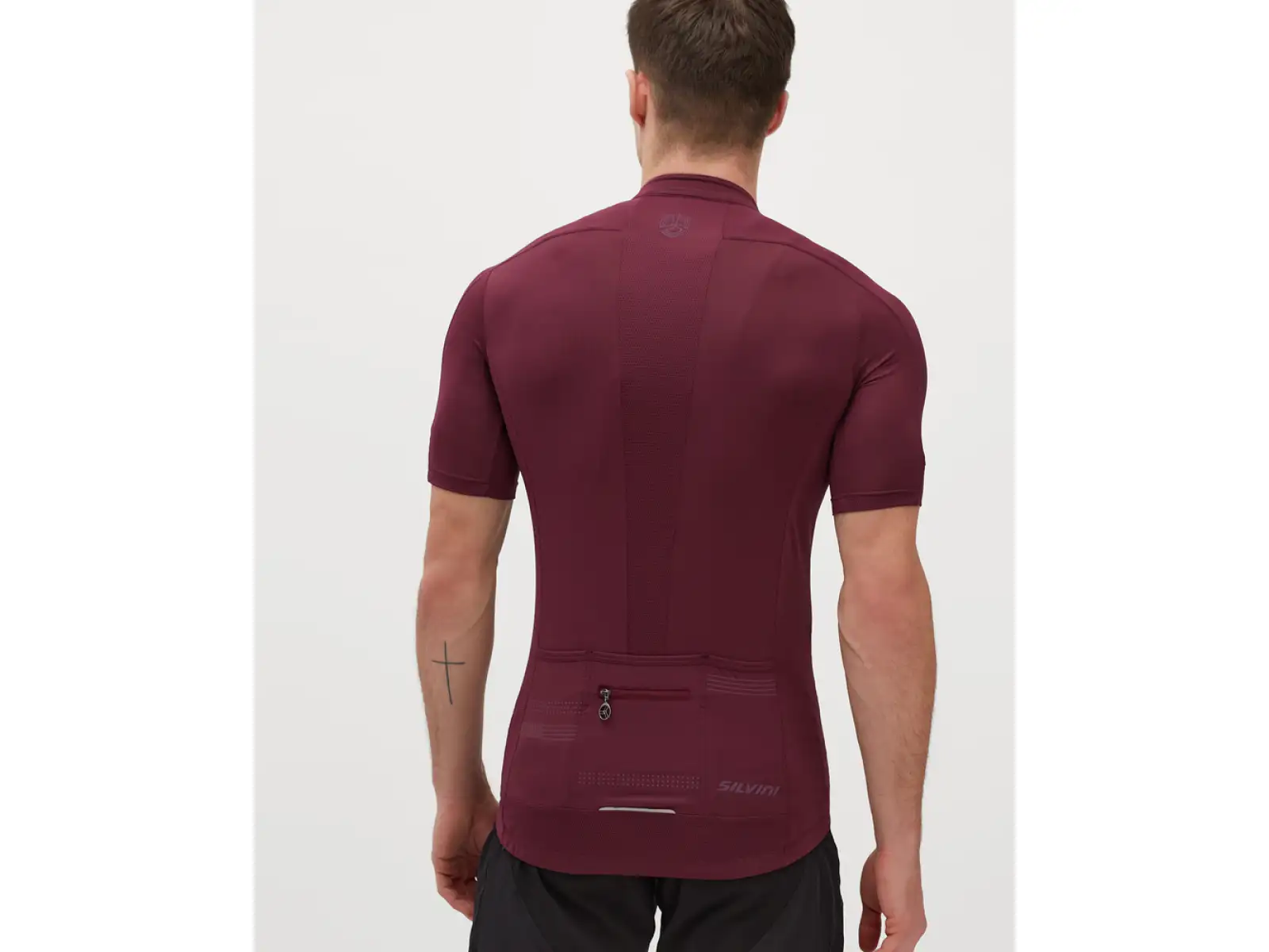 Silvini Ceno pánský dres krátký rukáv Plum