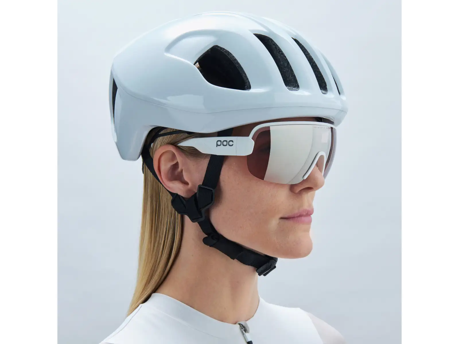 POC Aim brýle Hydrogen White/Clarity Trail /Partly Sunny Silver