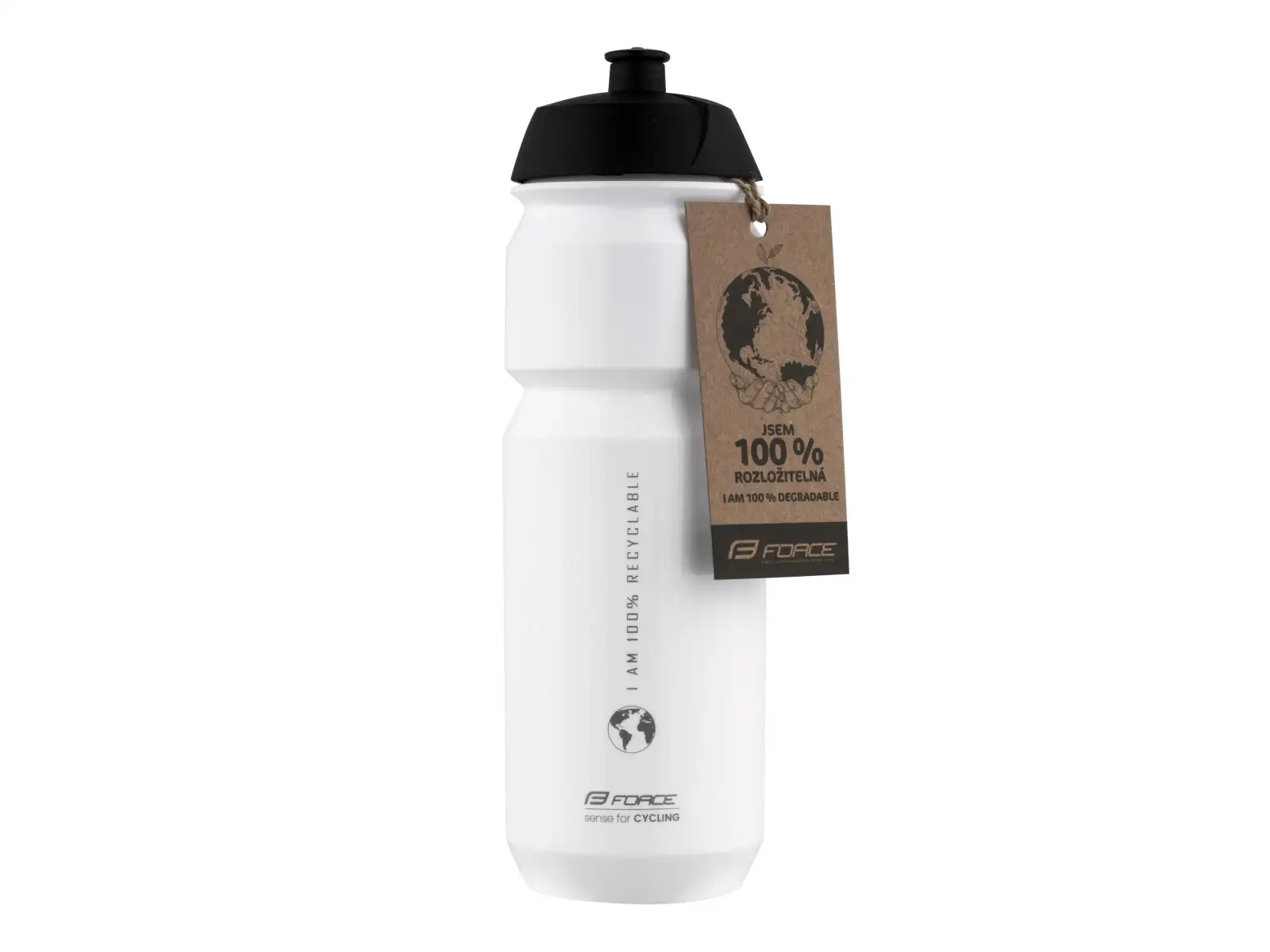 Force Bio Earth cyklistická láhev 750 ml bílá/šedá