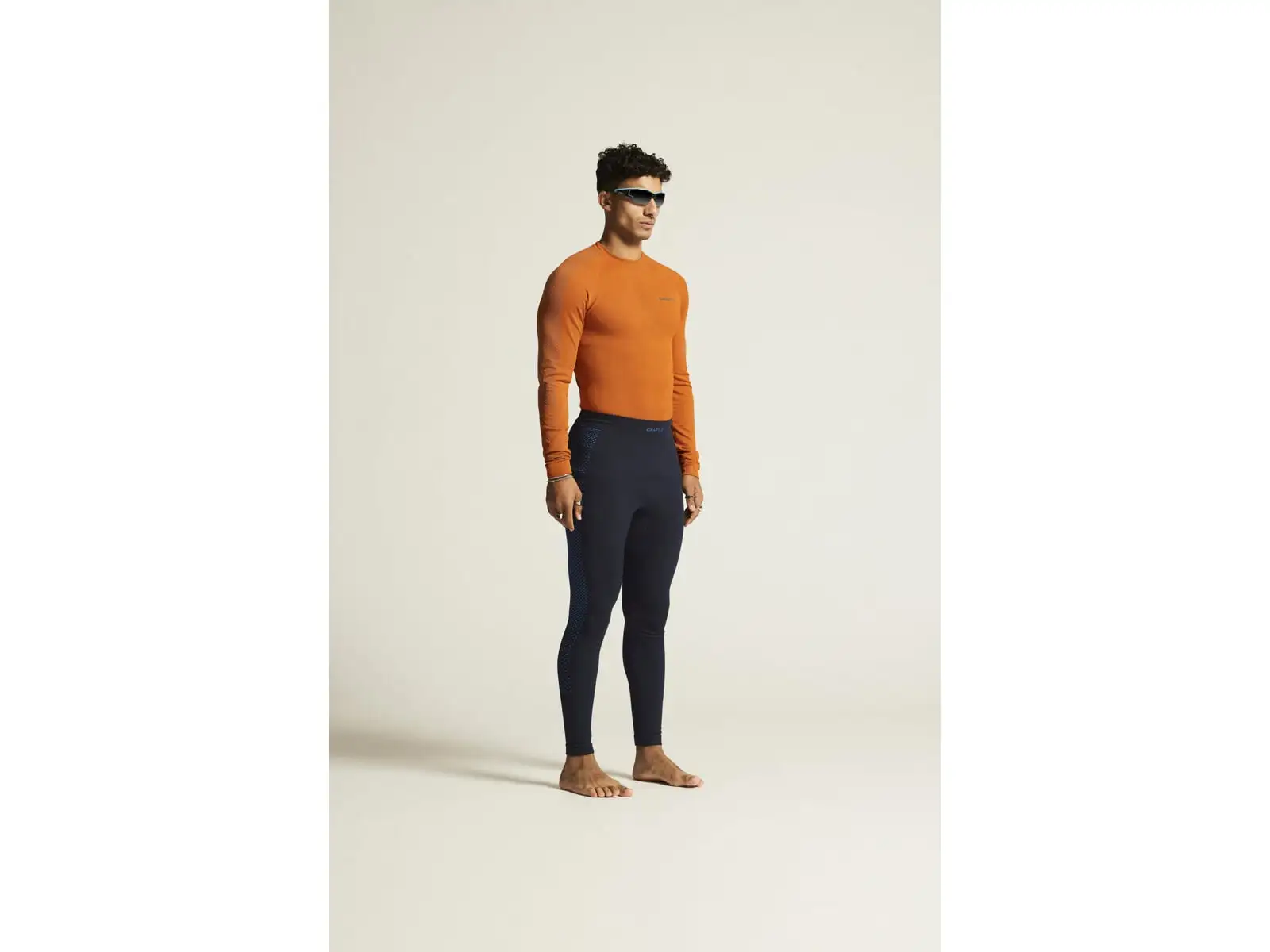 Craft ADV Warm Intensity pánské funkční triko dlouhý rukáv oranžová