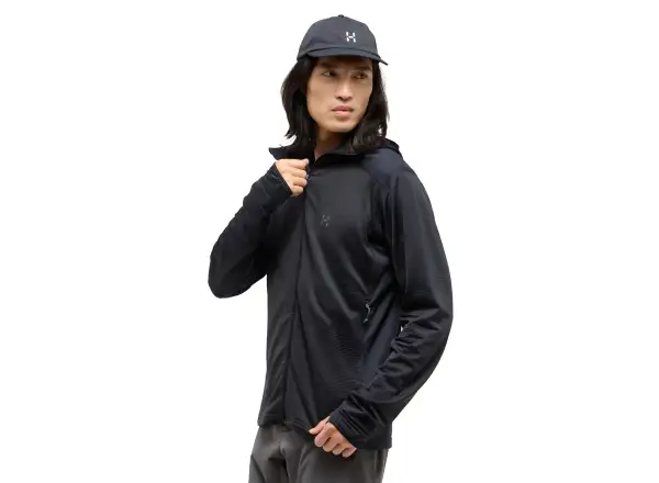 Haglöfs L.I.M Mid Multi Hood pánská mikina  True Black