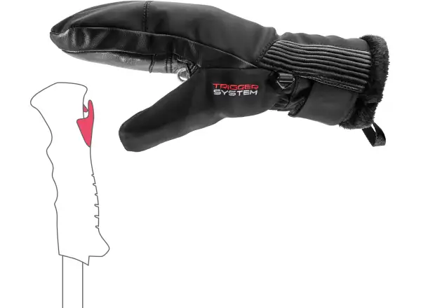 Leki Vallarta 3D Women Mitt dámské palčáky Black