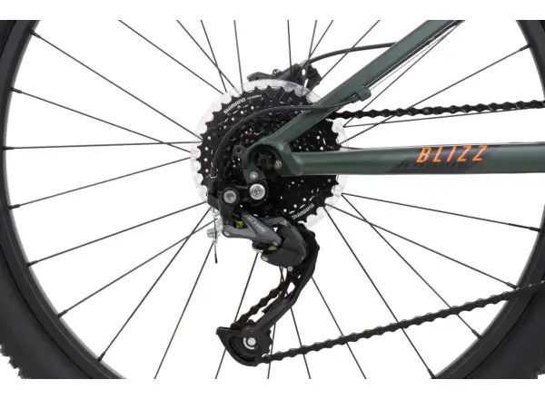 Rock Machine Blizz 27 HD dětské kolo Mat Khaki/Neon Orange/Black