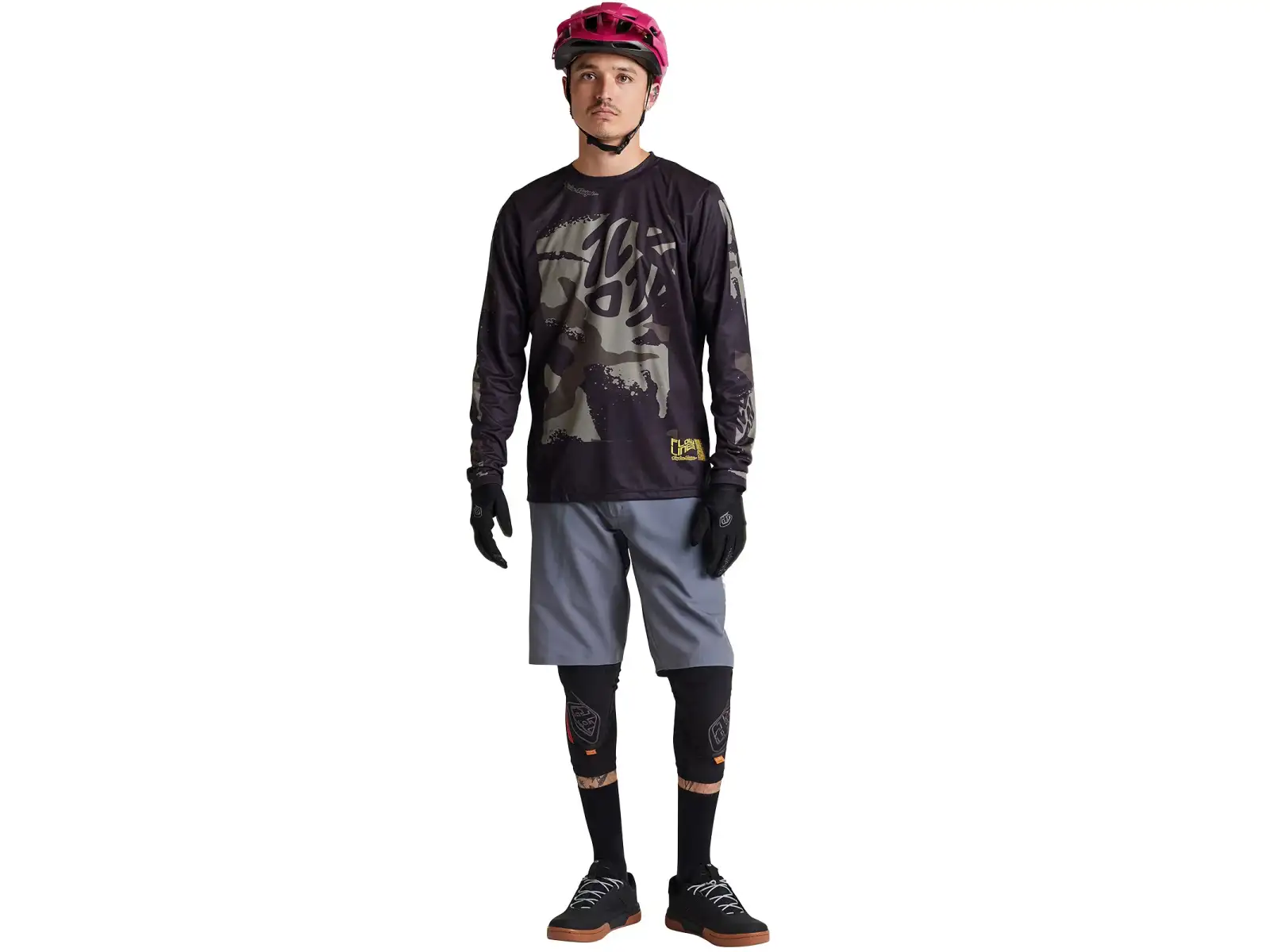 Troy Lee Designs Flowline Confident dres dlouhý rukáv Black