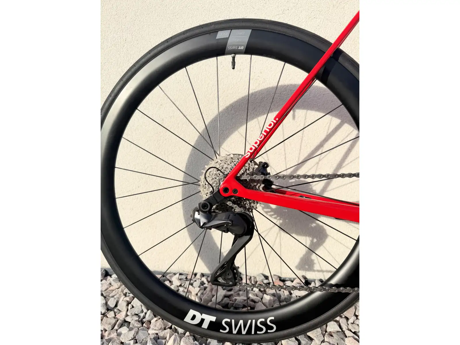 Superior RR 9.8 kolo silniční kolo Gloss Red / White PROVĚŘENO