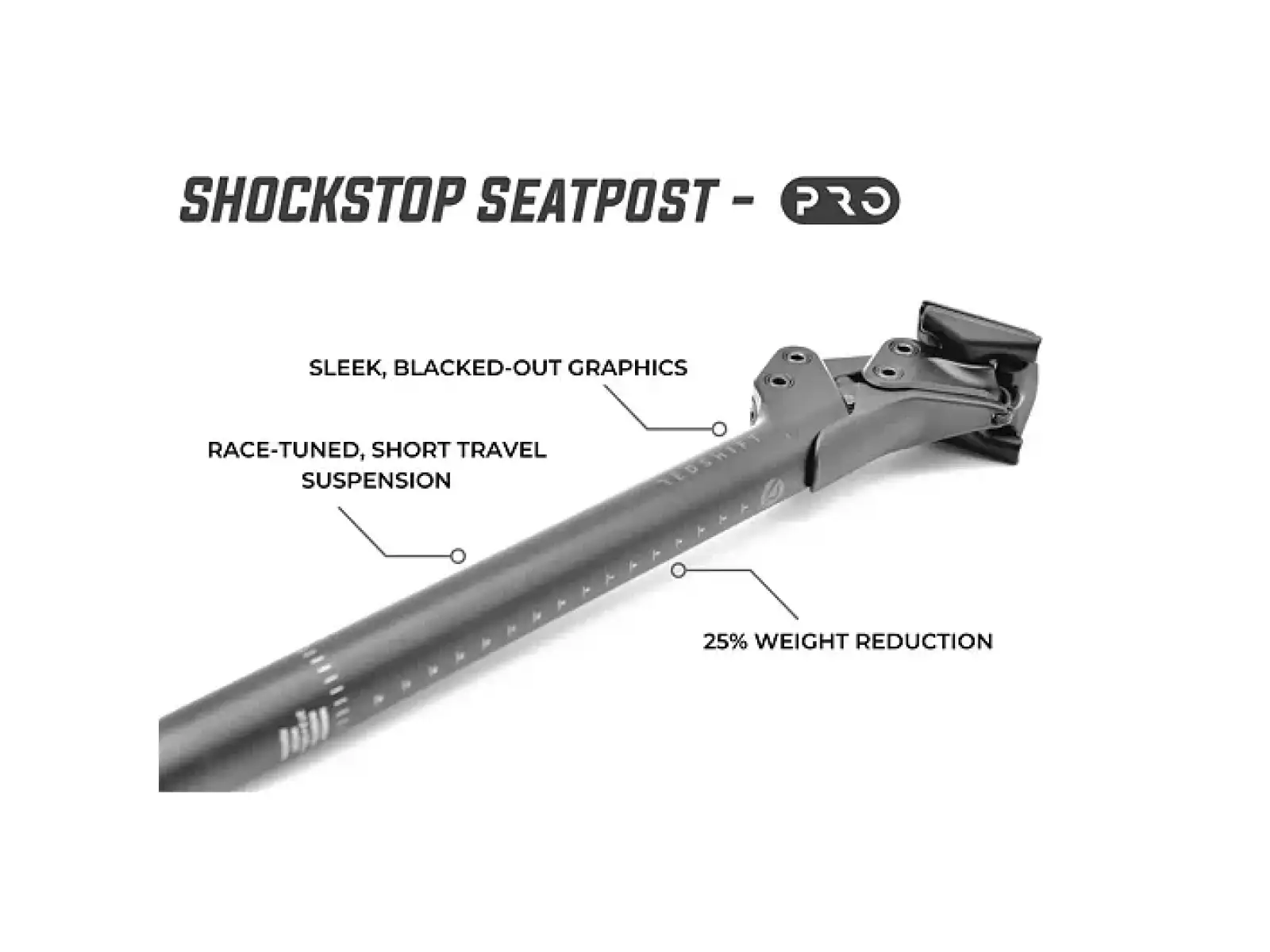 Redshift ShockStop PRO Suspension V2 odpružená sedlovka 27,2x350 mm