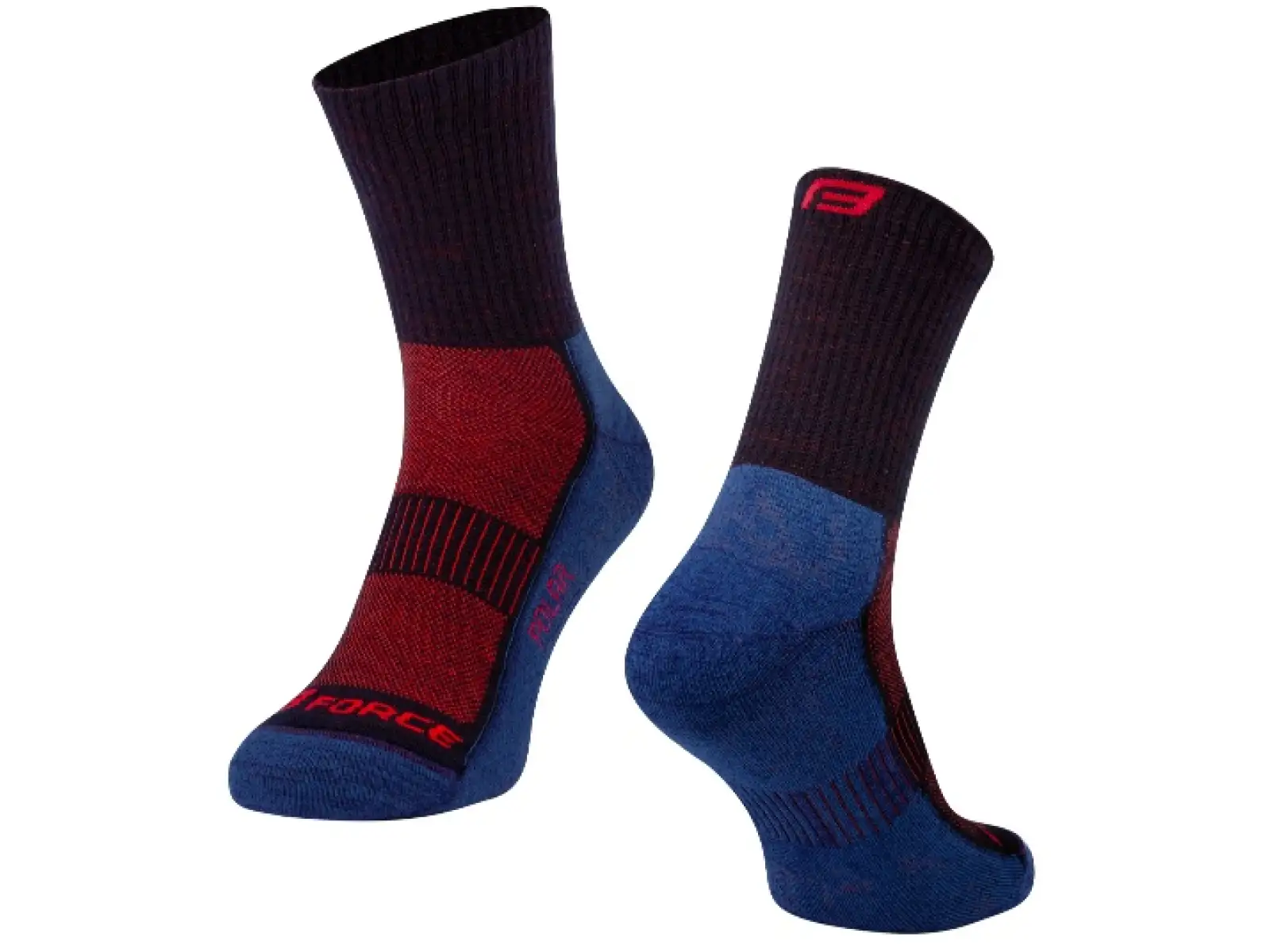 Force Polar ponožky modrá/červená