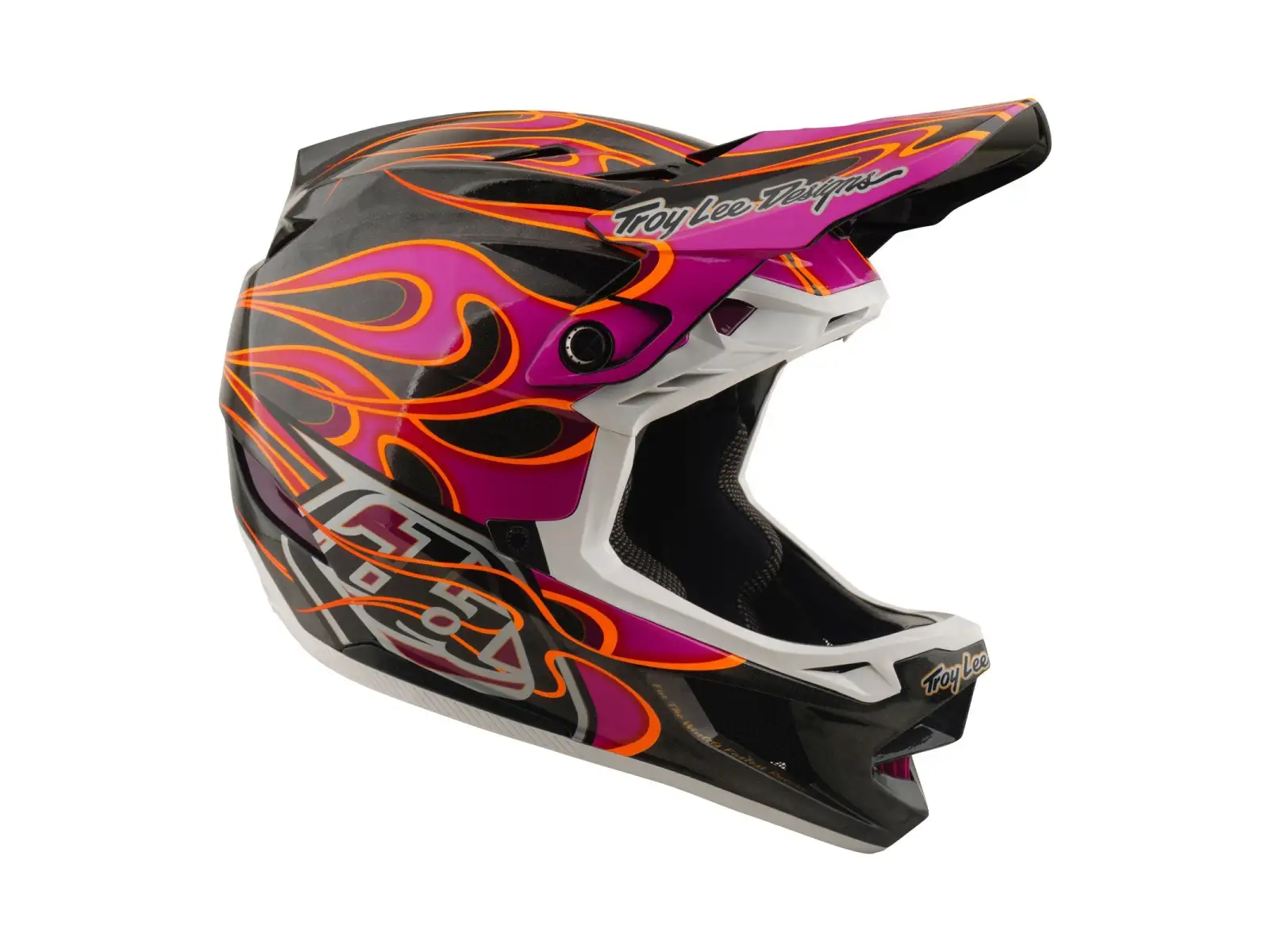 Troy Lee Designs D4 Carbon MIPS přilba Torched Carbn/Magenta