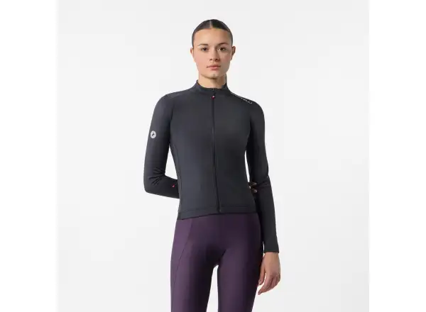 Castelli Espresso Thermal 2 dámský dres dlouhý rukáv Black/White