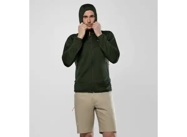 Salewa Puez Altavia Polarlite Hooded pánská mikina Dark Olive