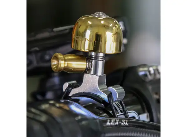 Lezyne Classic Brass Bell Small zvonek zlatá/černá