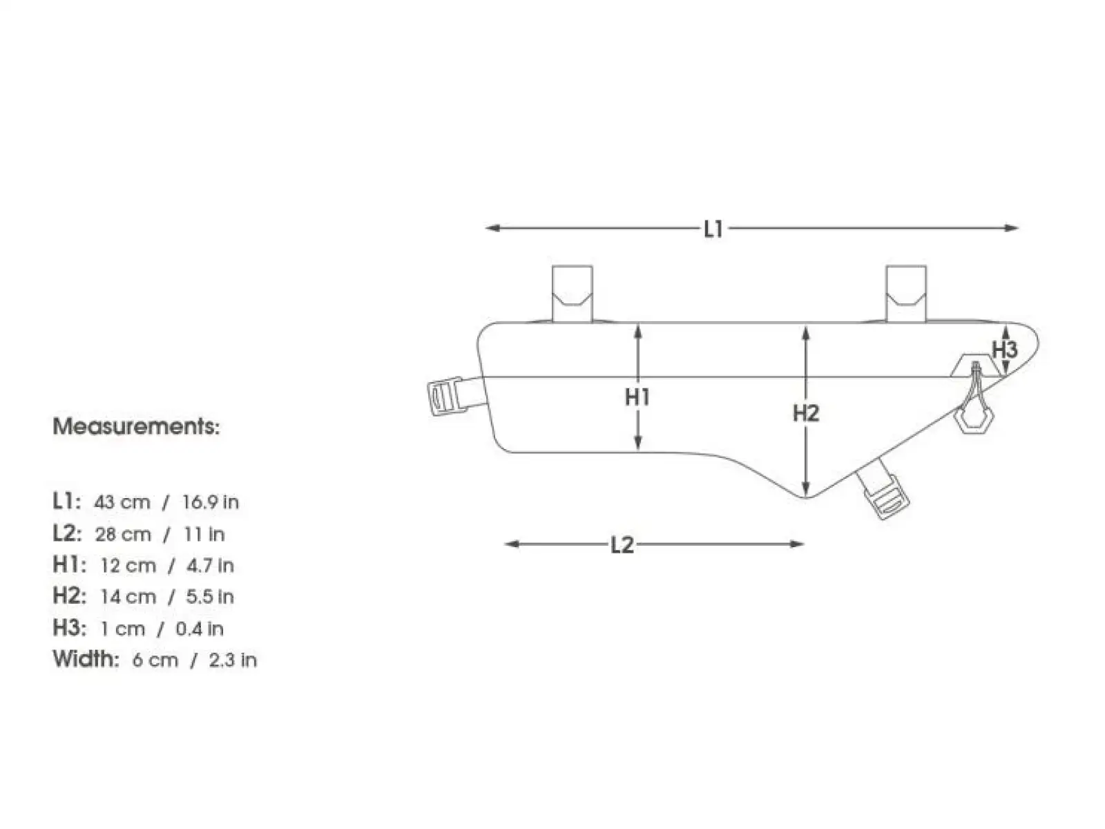 Apidura Expedition compact frame pack 3 l rámová brašna