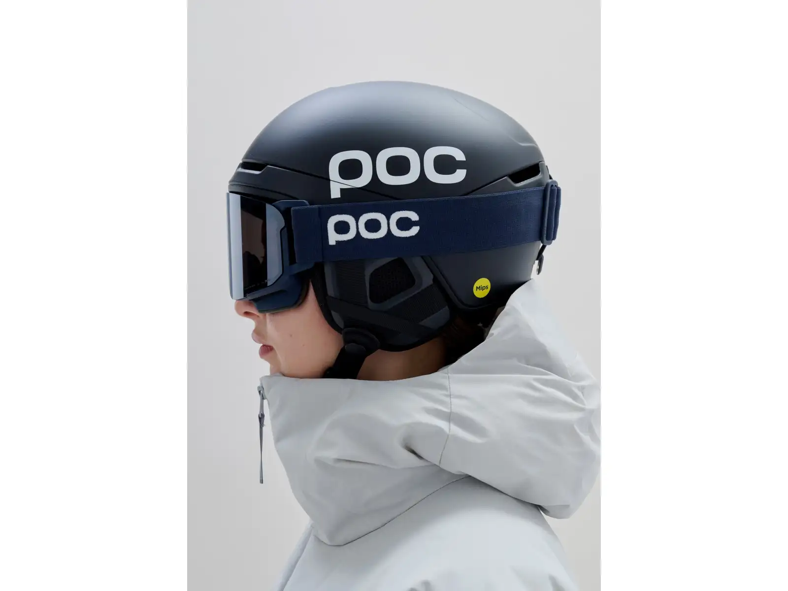POC Nexal Mid lyžařské brýle Apatite Navy/Partly Sunny Navy Blue
