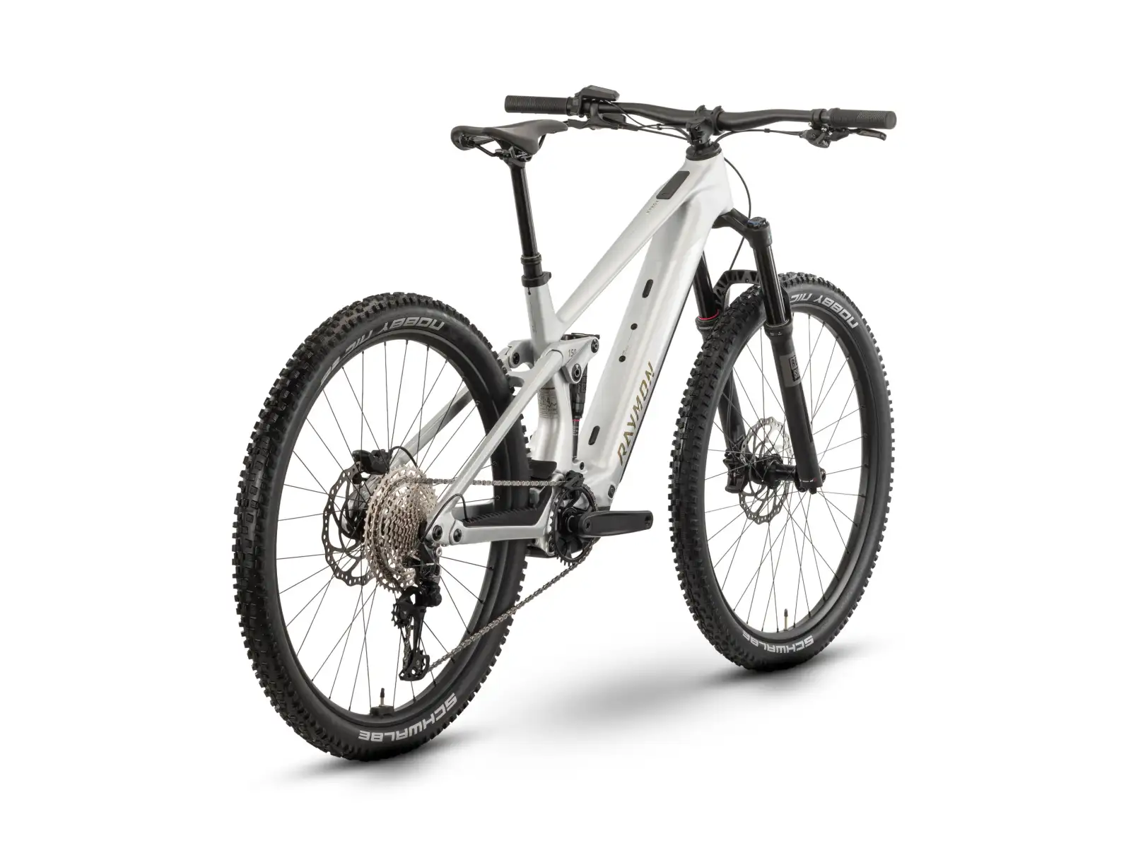 Raymon Airok celoodpružené elektrokolo Silver Stealth/Taupe