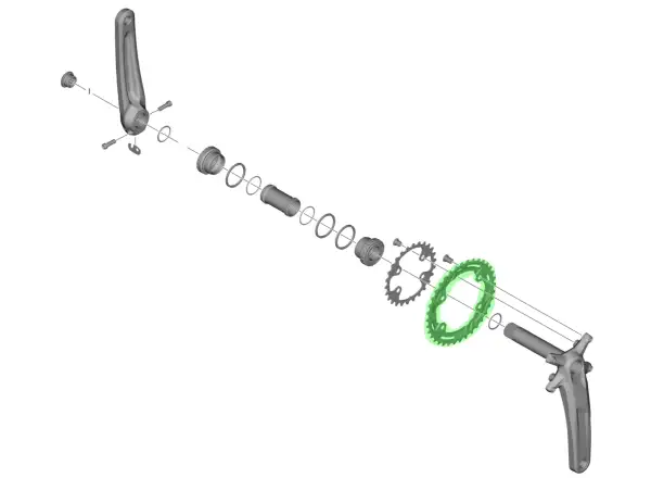 Shimano Deore FC-M4100-2/M4100-B2 převodník 2x10 sp. 36 zubů