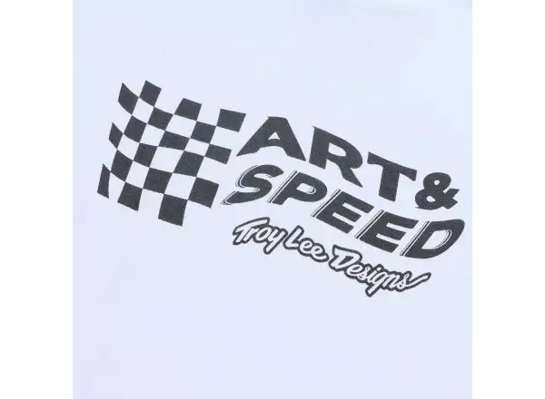 Troy Lee Designs Finish Line pánské triko krátký rukáv White