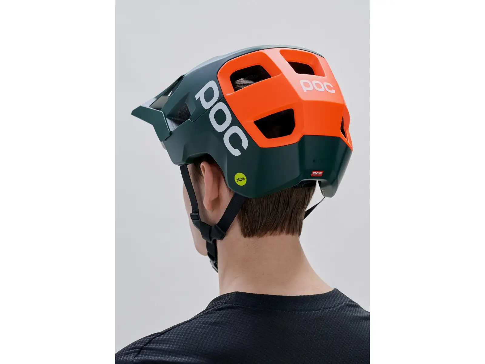 POC Kortal Race MIPS MTB přilba Pargasite Green Matt/Fluorescent Orange Matt