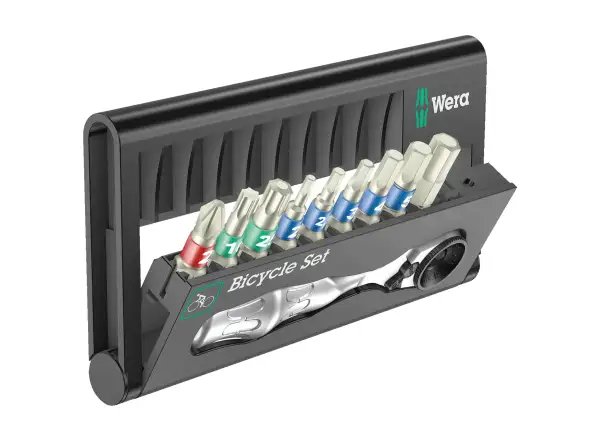 Wera Bicycle Set 9 Zyklop Mini ráčna s nerezovými bity 10 dílů