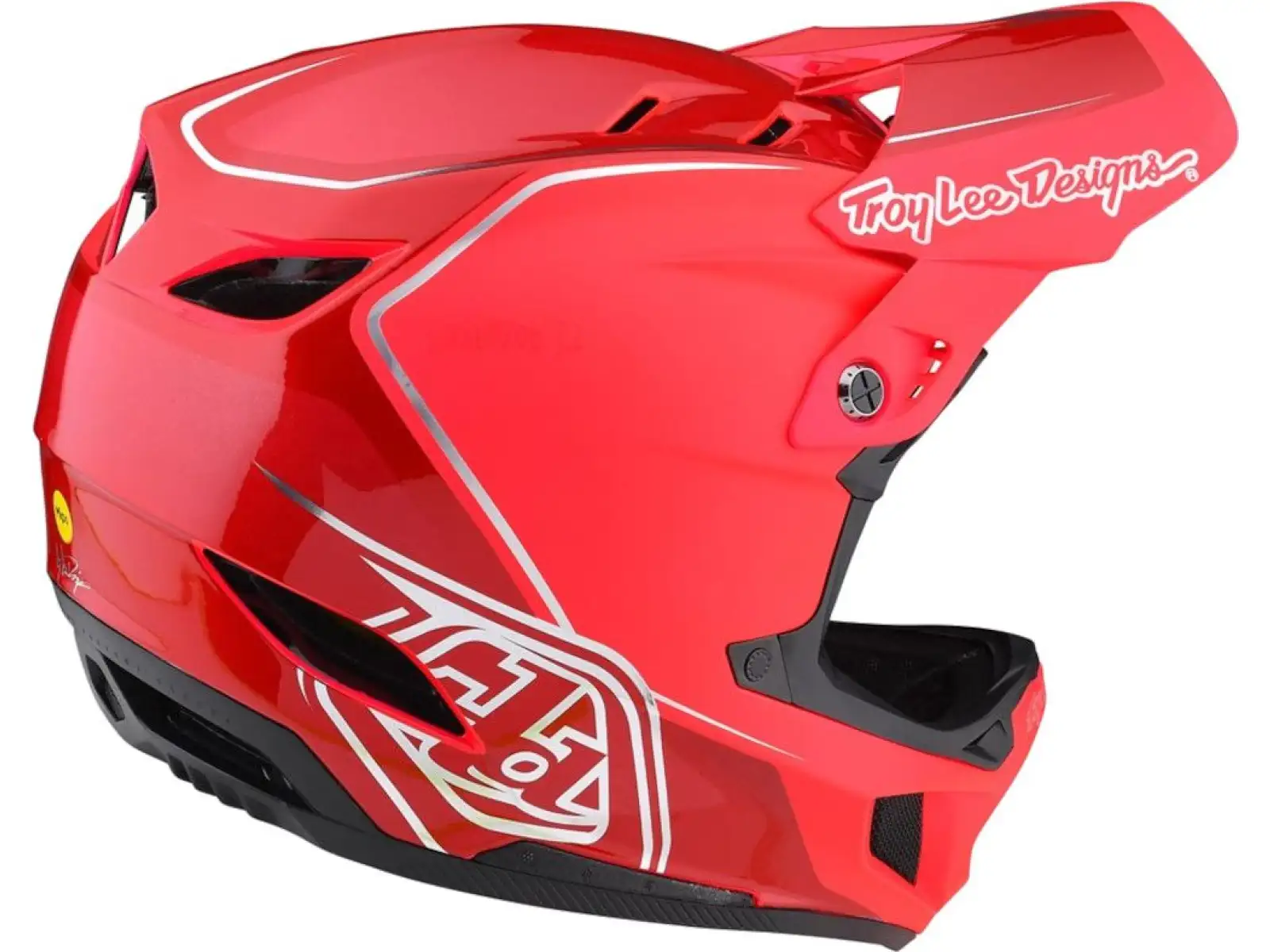 Troy Lee Designs D4 Composit MIPS přilba Shadow Gloss Red