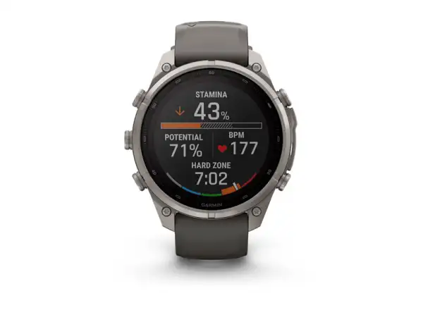 Garmin Fénix 9 Pro inReach Solar 47 mm chytré hodinky Titanium Pebble Gray/Silver Gray