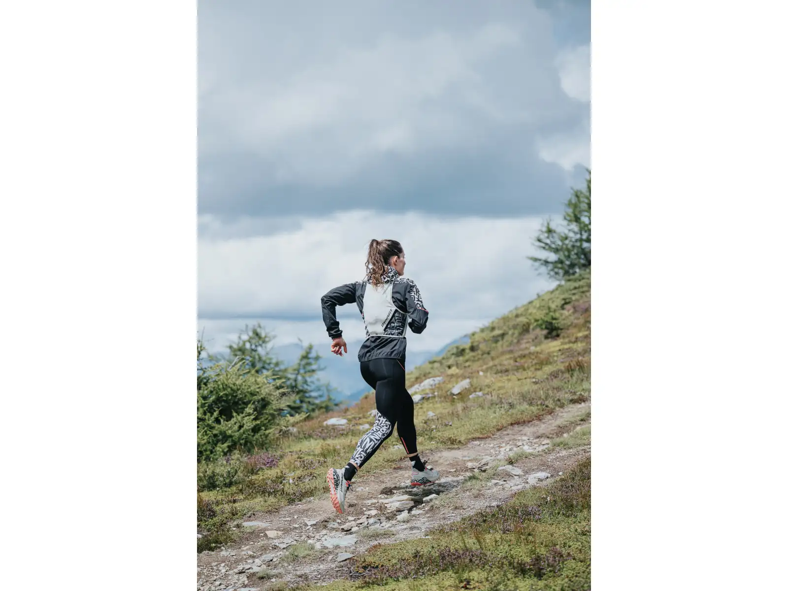 Dynafit Trail 7/8 dámské běžecké legíny Black Out/Overcast