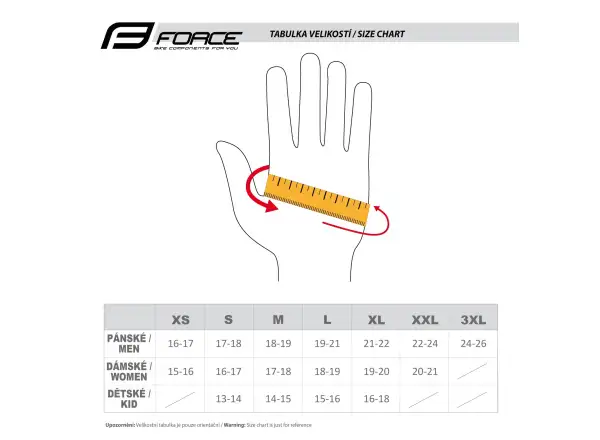 Force Angle MTB rukavice fluo/modrá