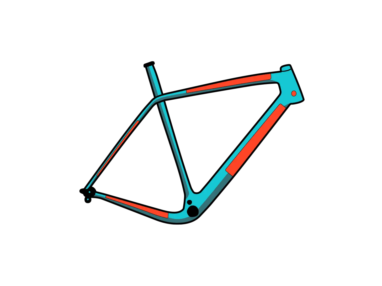 RideWrap set ochranných fólií na rám 30 % pokrytí pro Silniční a Gravel kola