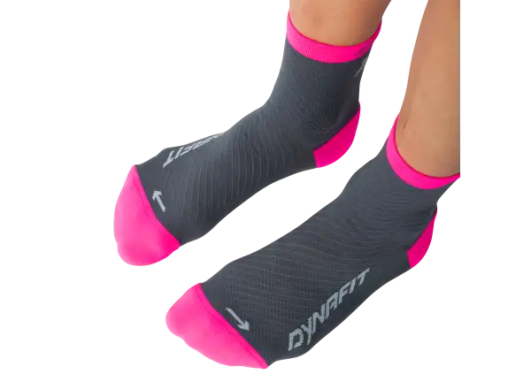 Dynafit Trail Mid běžecké ponožky Cinder/Pink Glo