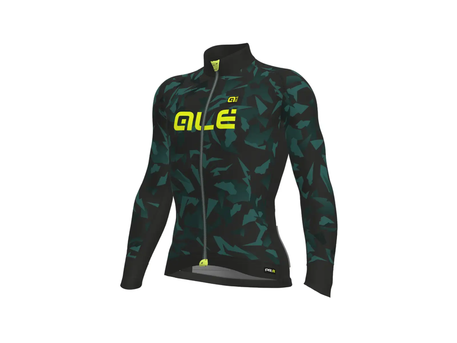 ALÉ Graphics PRR Glass pánský cyklistický dres dlouhý rukáv black/fluo yellow