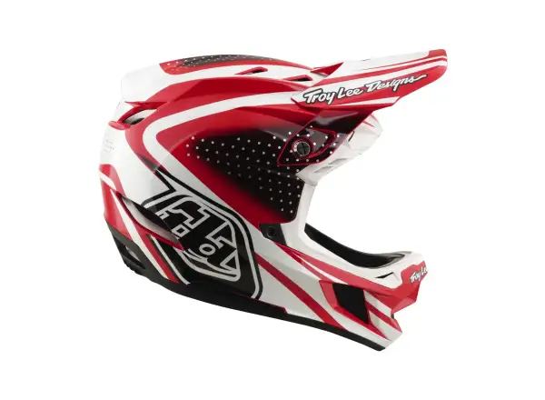 Troy Lee Designs D4 Polyacrylite MIPS přilba Line Fire/white