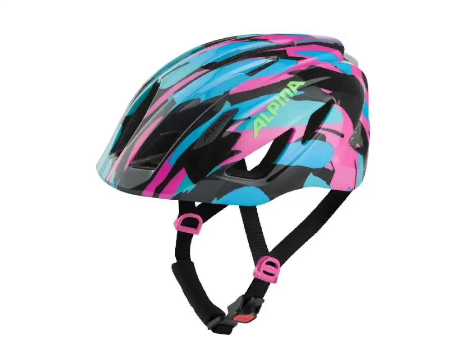 Alpina Pico Flash přilba Neon/Blue Pink Gloss