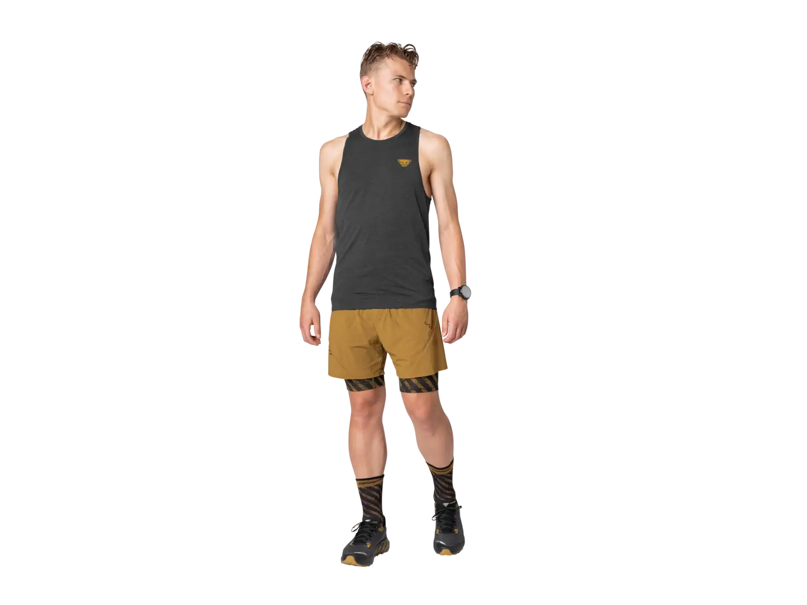 Dynafit Trail pánské běžecké triko bez rukávu Black Out
